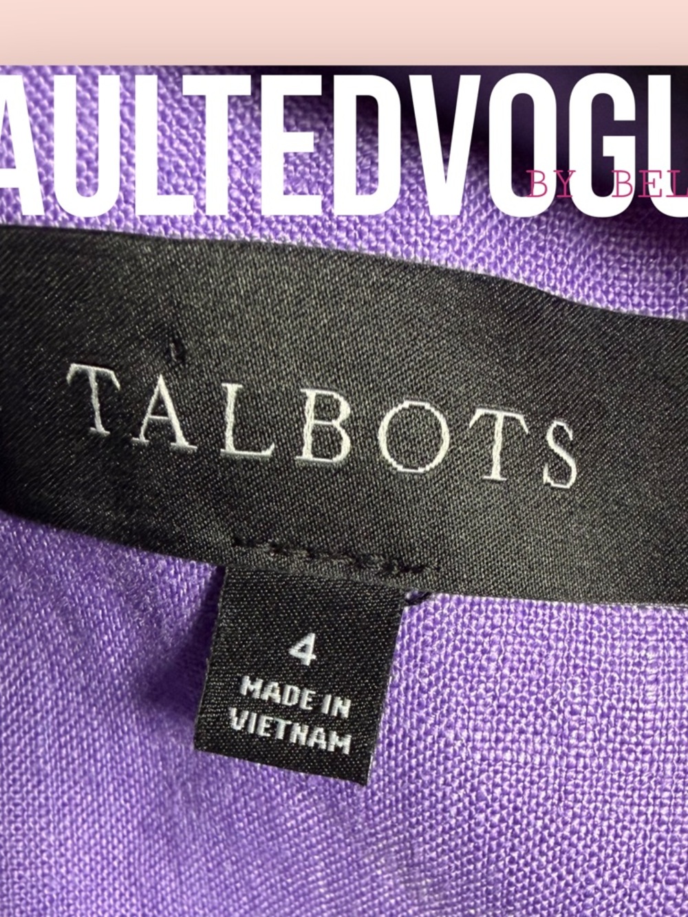 Talbots Lavender-Purple Single-Button Blazer - Picture 3 of 3